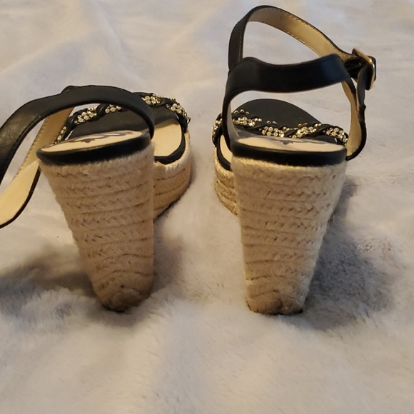 Size 8.5 wedge heel Fergalicious heels - Picture 3 of 5